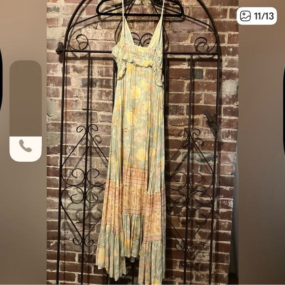 Spell Women's Bohemian Floral Jacket - Mint and Pastel Yellow - Picture 3 of 11